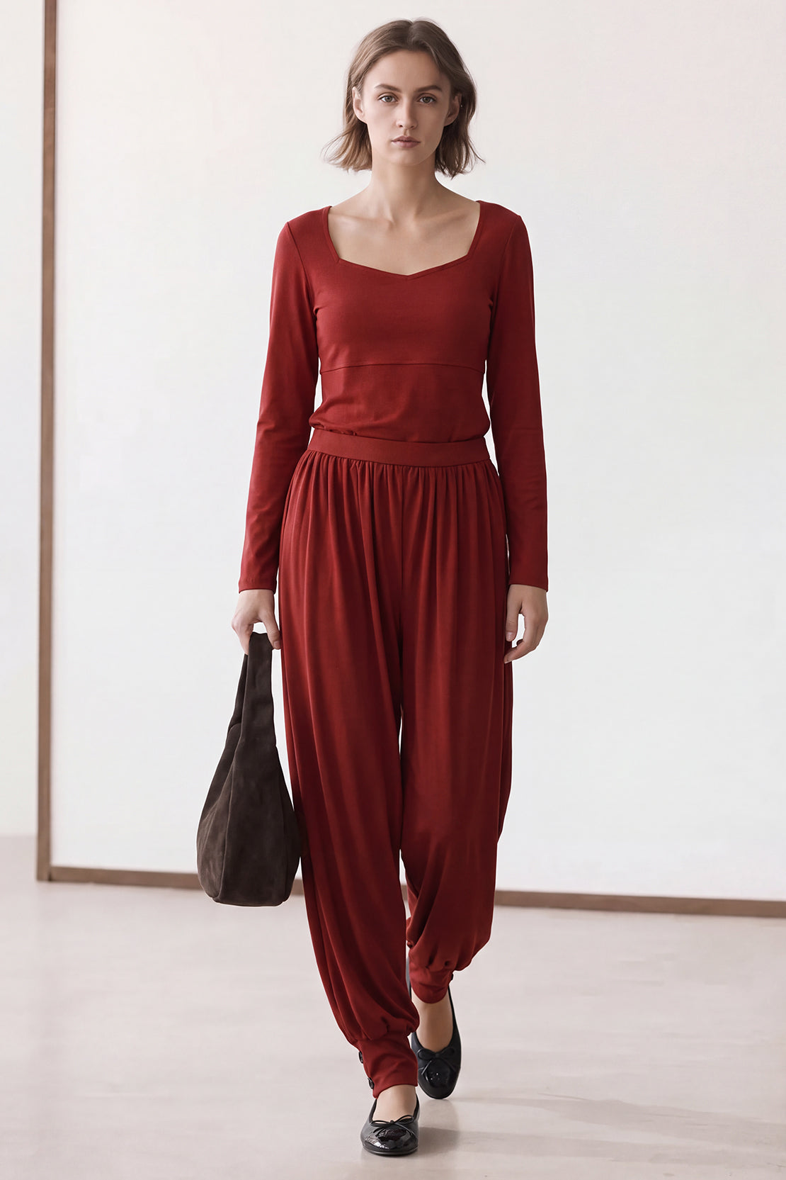 KOKO Cupro Balloon Cuff Pants