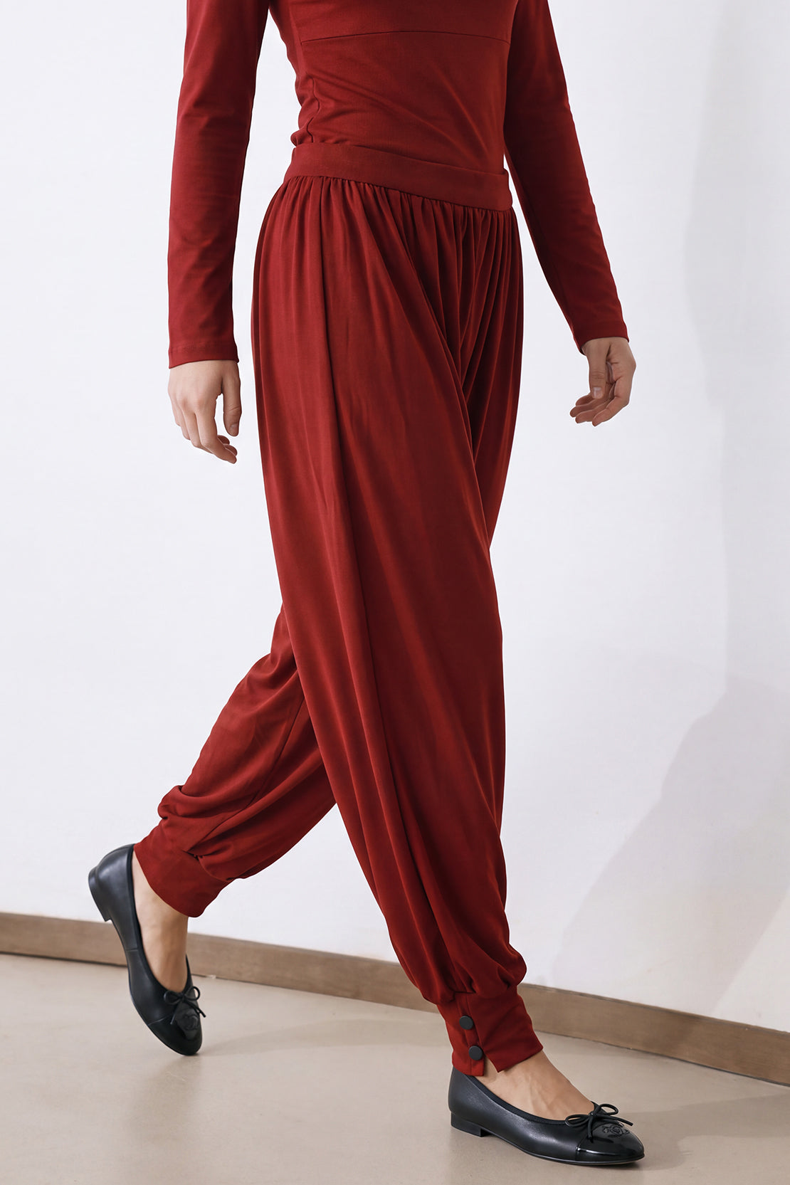KOKO Cupro Balloon Cuff Pants