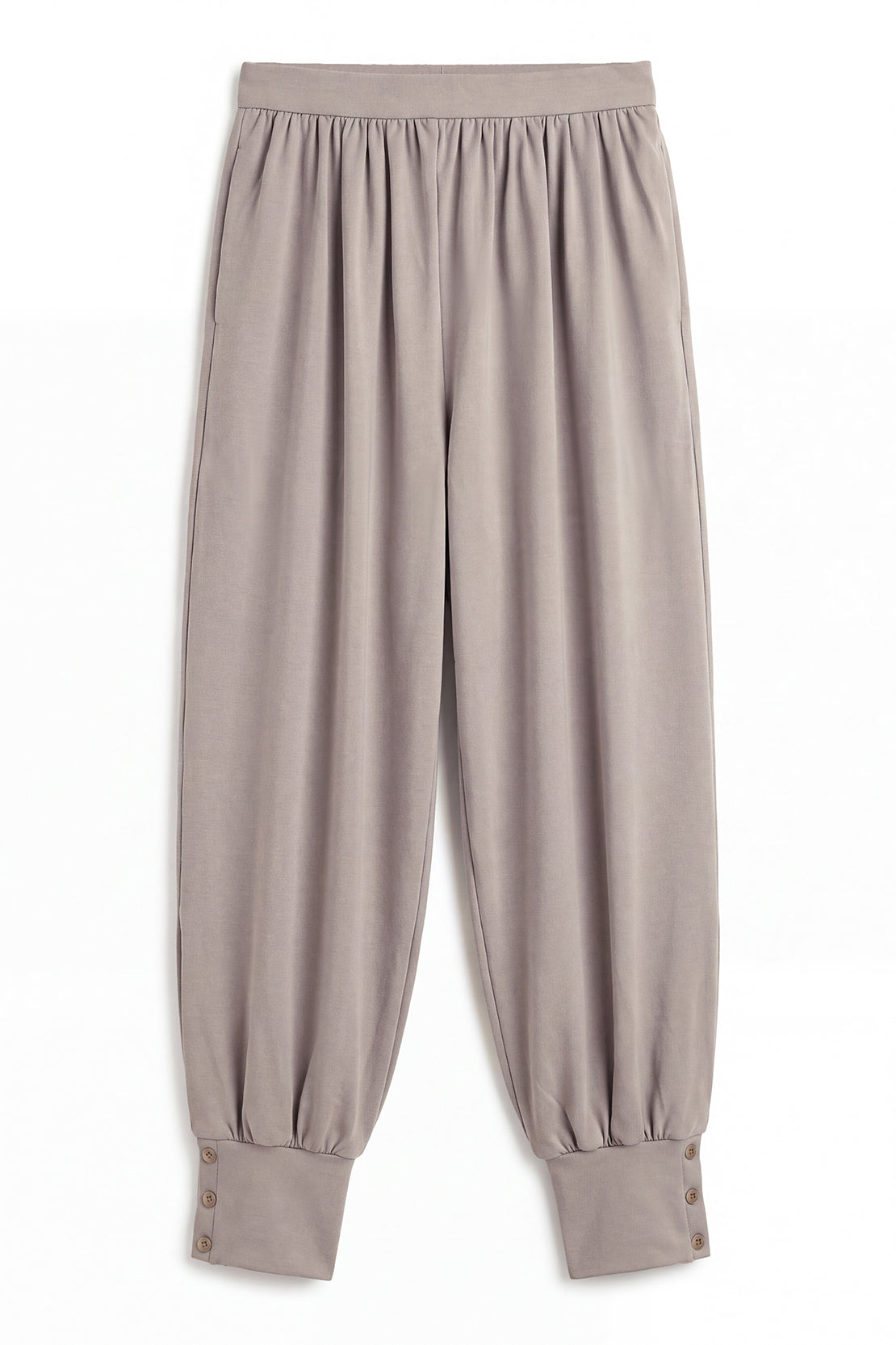 KOKO Feather Cotton Balloon Cuff Pants