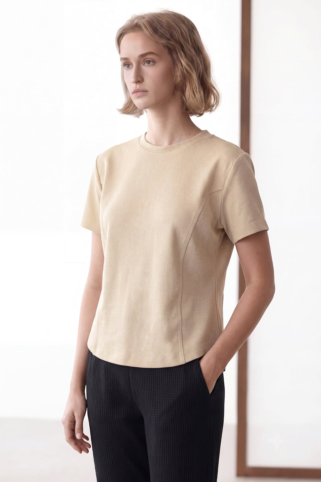 KOKO Cotton Modal Classic T-Shirt – Beige