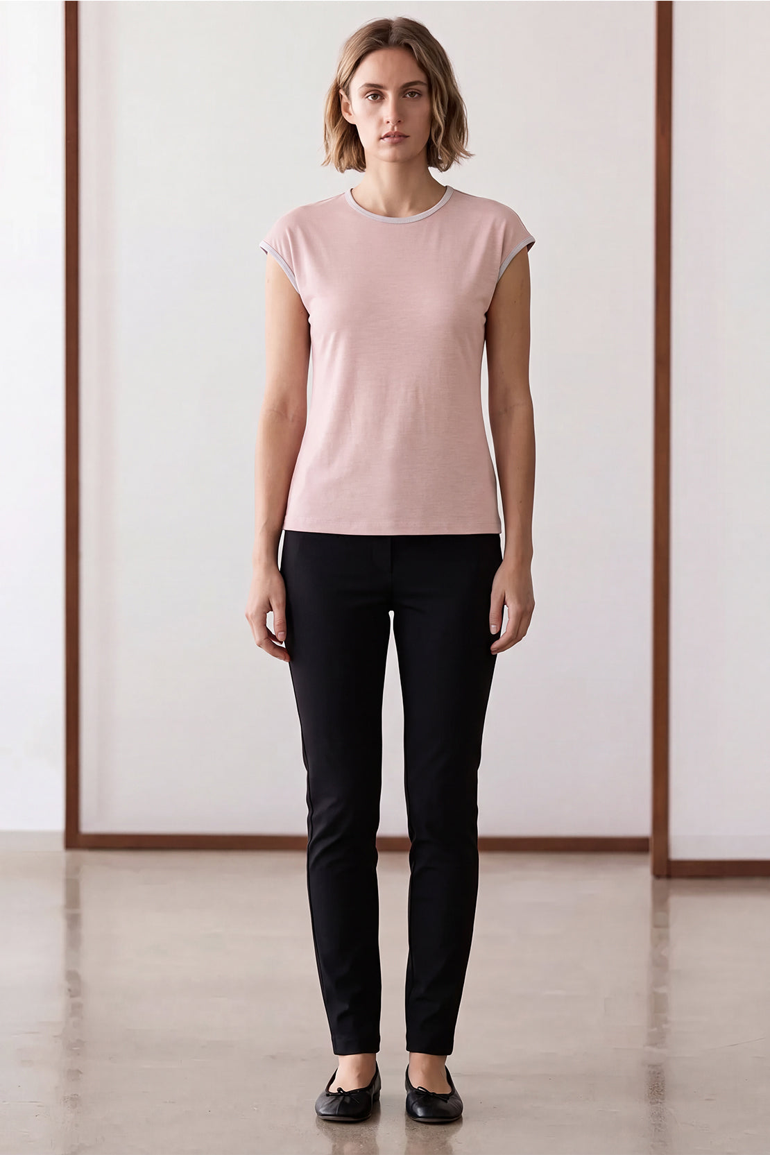 KOKO Cotton Modal Cap-Sleeve T-shirt – Pink