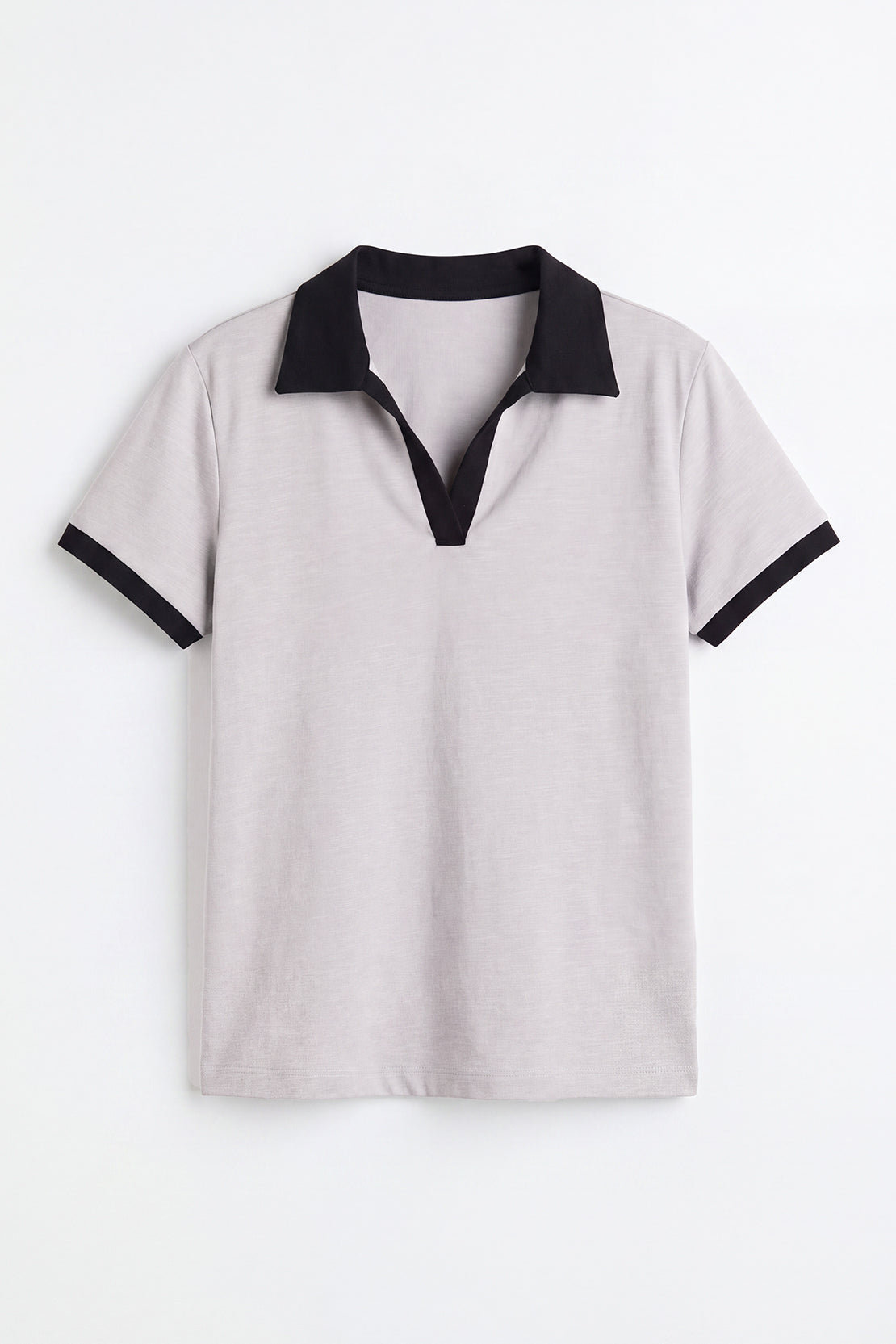 KOKO Cotton Modal Collared T-Shirt – Grey
