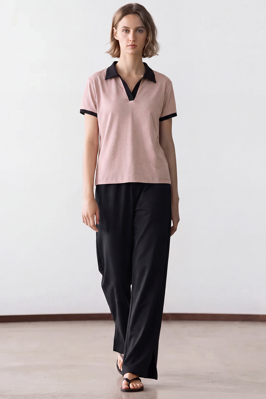 KOKO Cotton Modal Collared T-Shirt