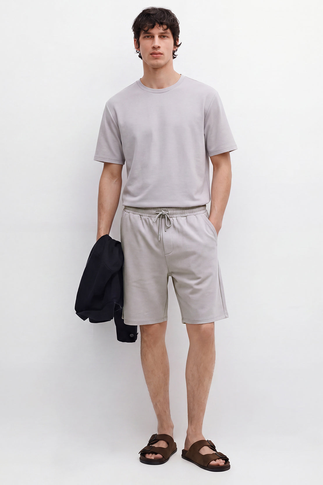 KOKO Modal Blend Shorts – Soft Grey