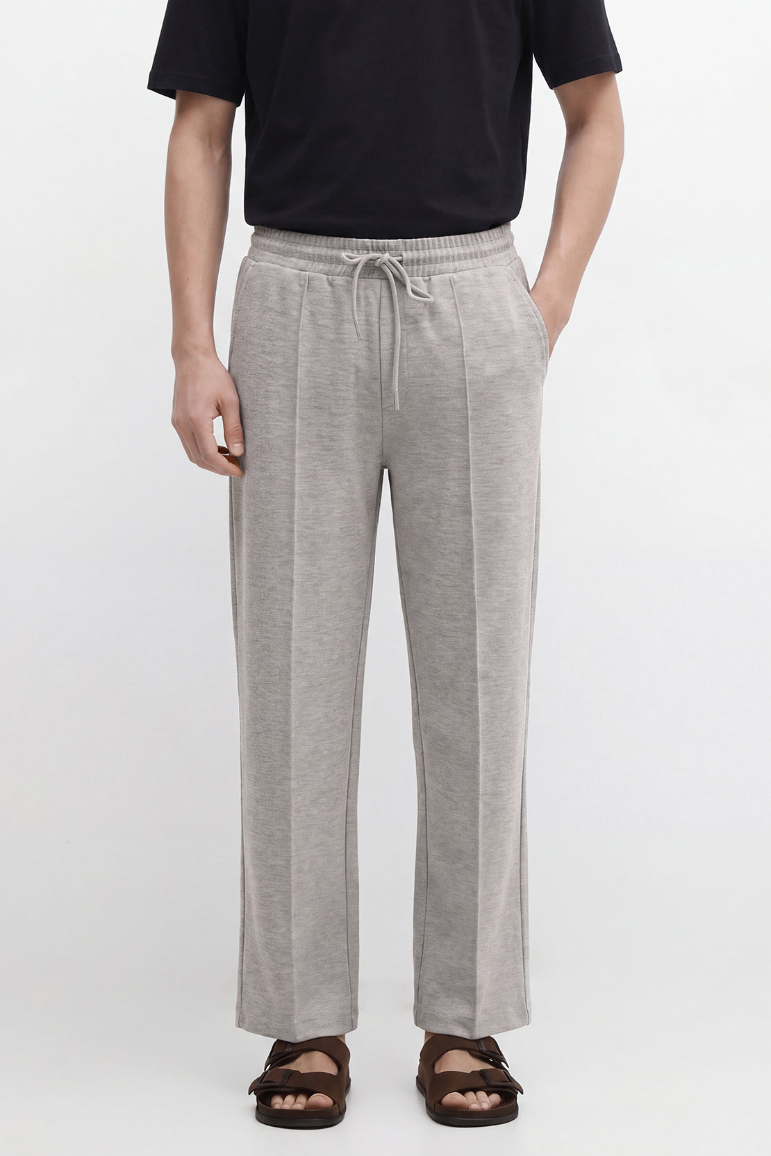 KOKO Weave Move Lite Straight Fit Pants – Grey