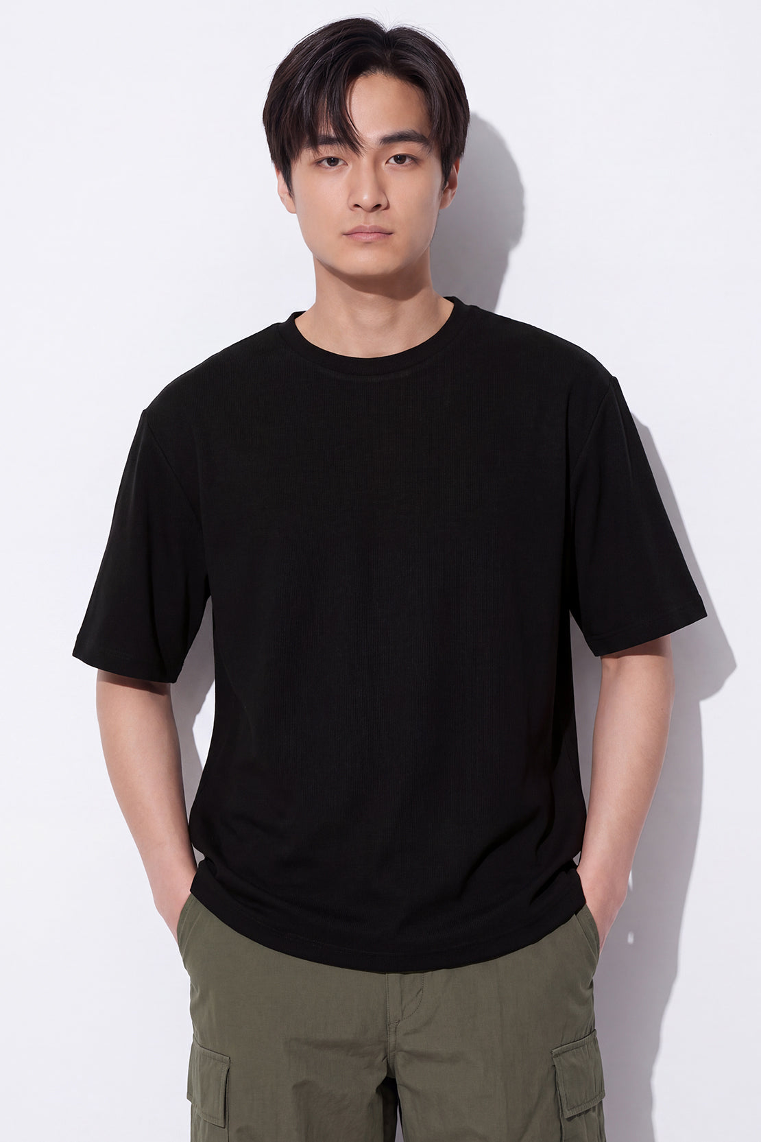 KOKO Sheen Modal Crew Neck T-Shirt – Black