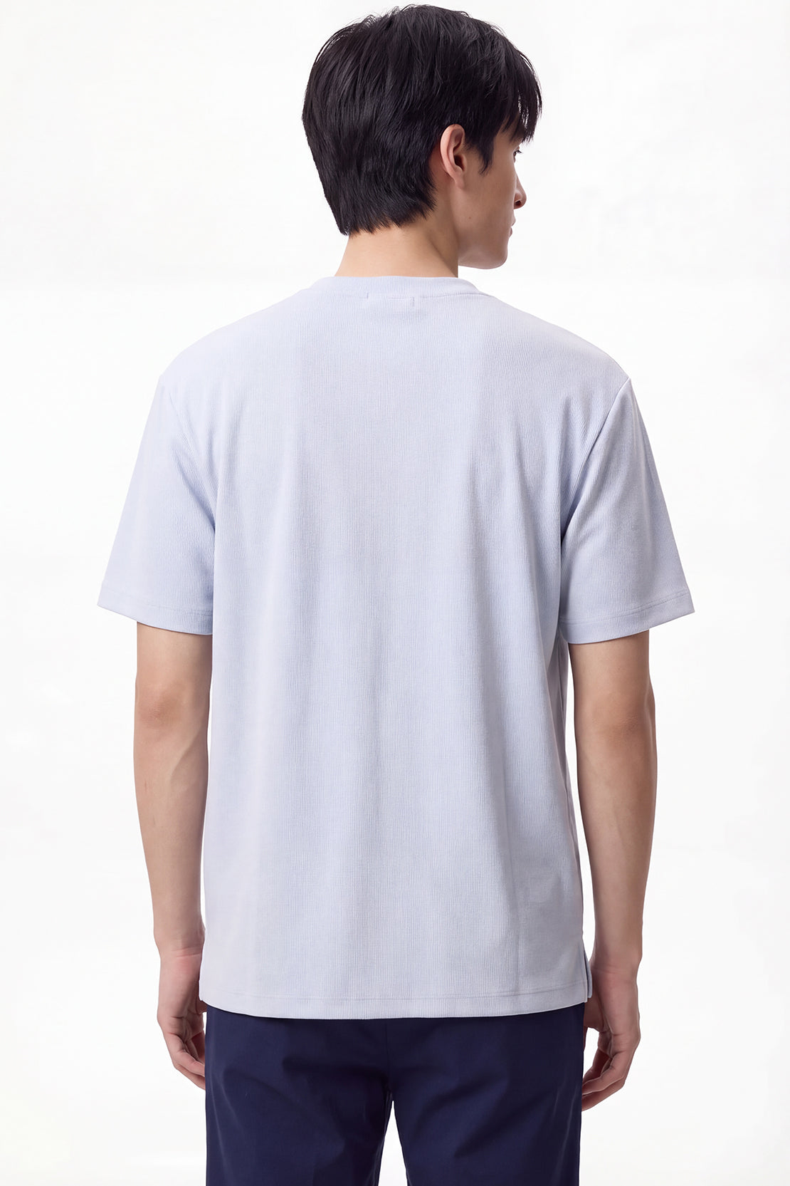 KOKO Sheen Modal Crew Neck T-Shirt – Soft Blue