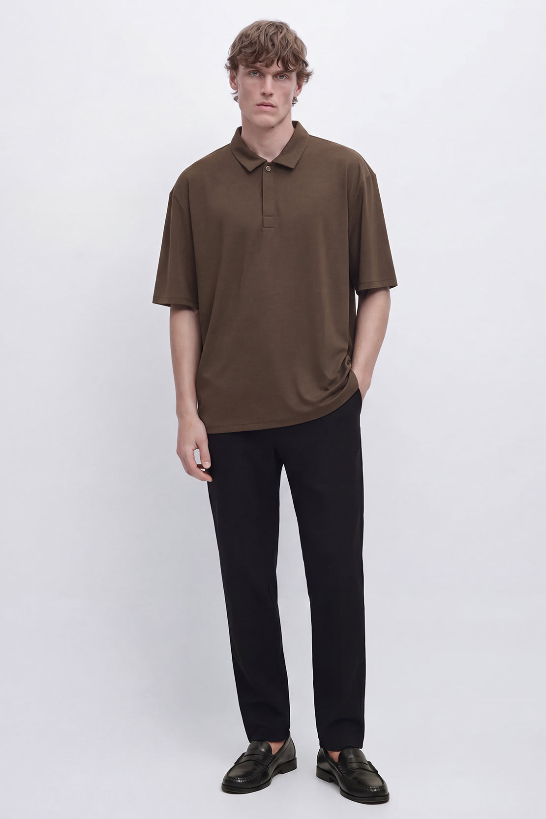 KOKO Silky Muslin Relaxed Polo