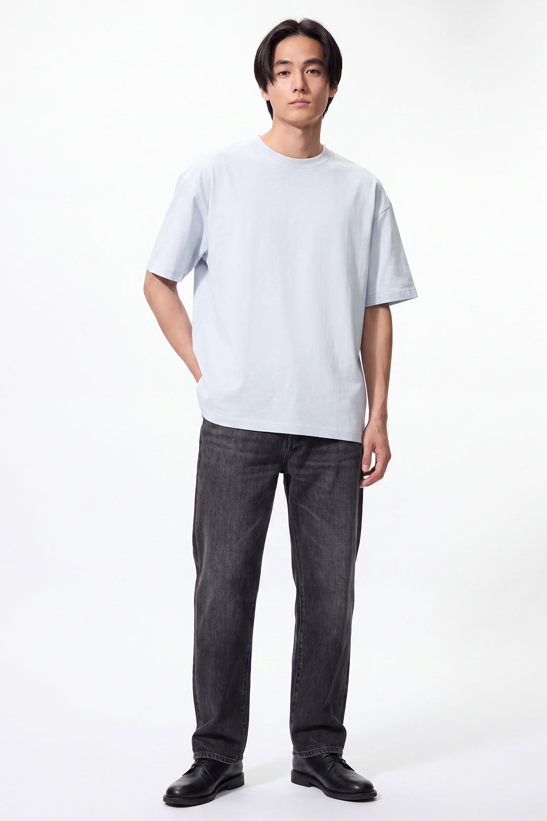 KOKO Cotton Modal Oversized T-Shirt – Soft Blue