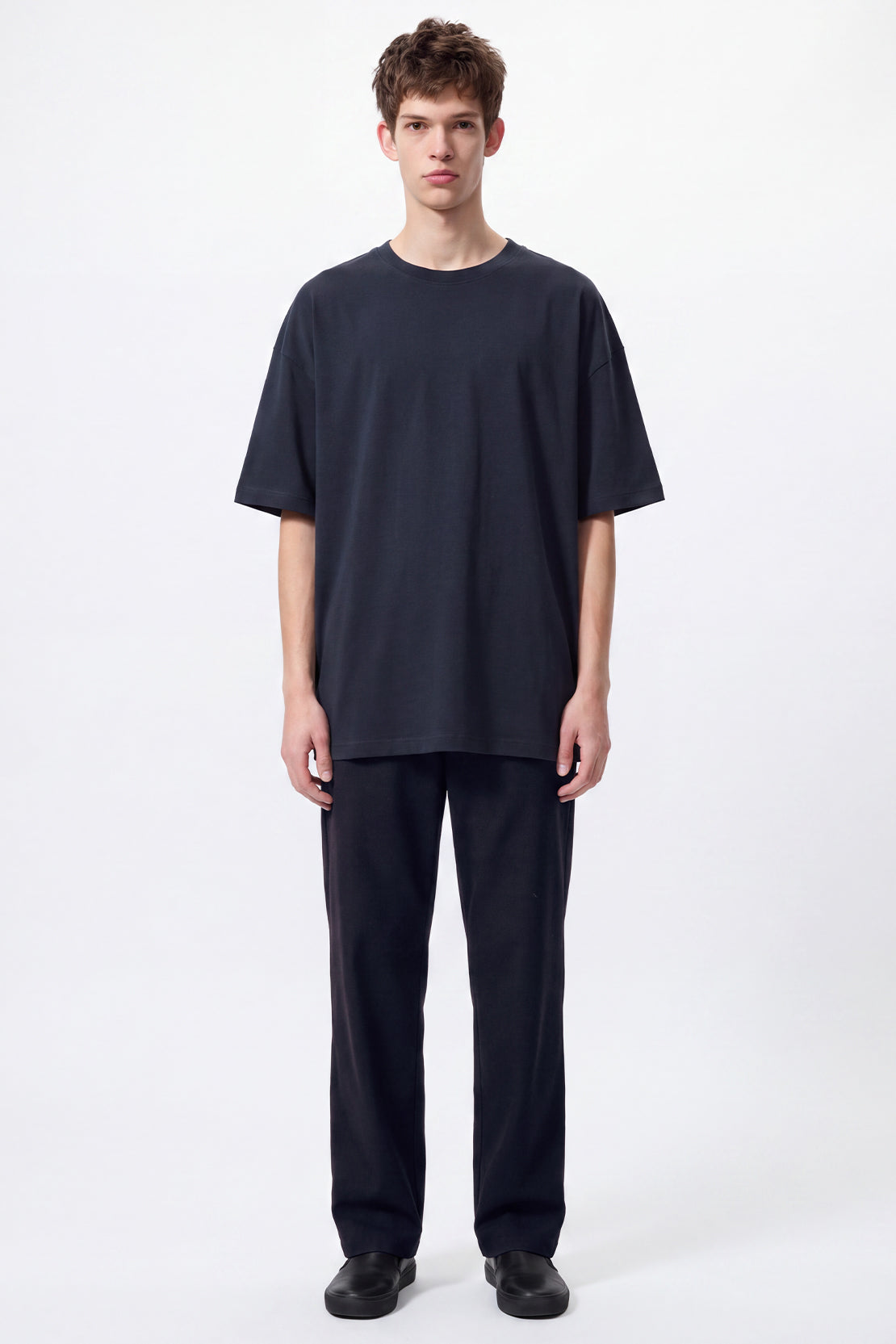 KOKO Cupro Oversized T-Shirt – Navy