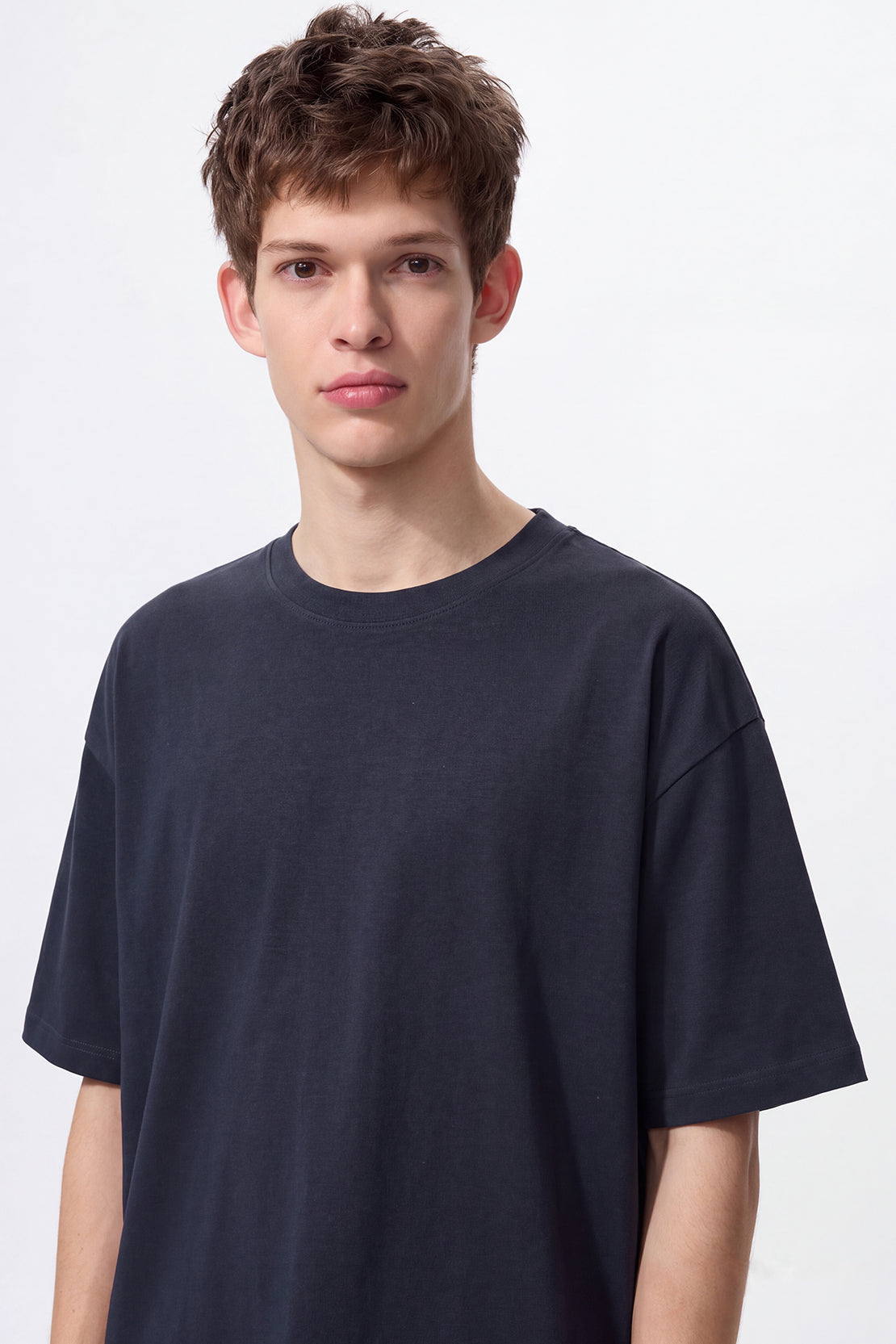 KOKO Cupro Oversized T-Shirt – Navy