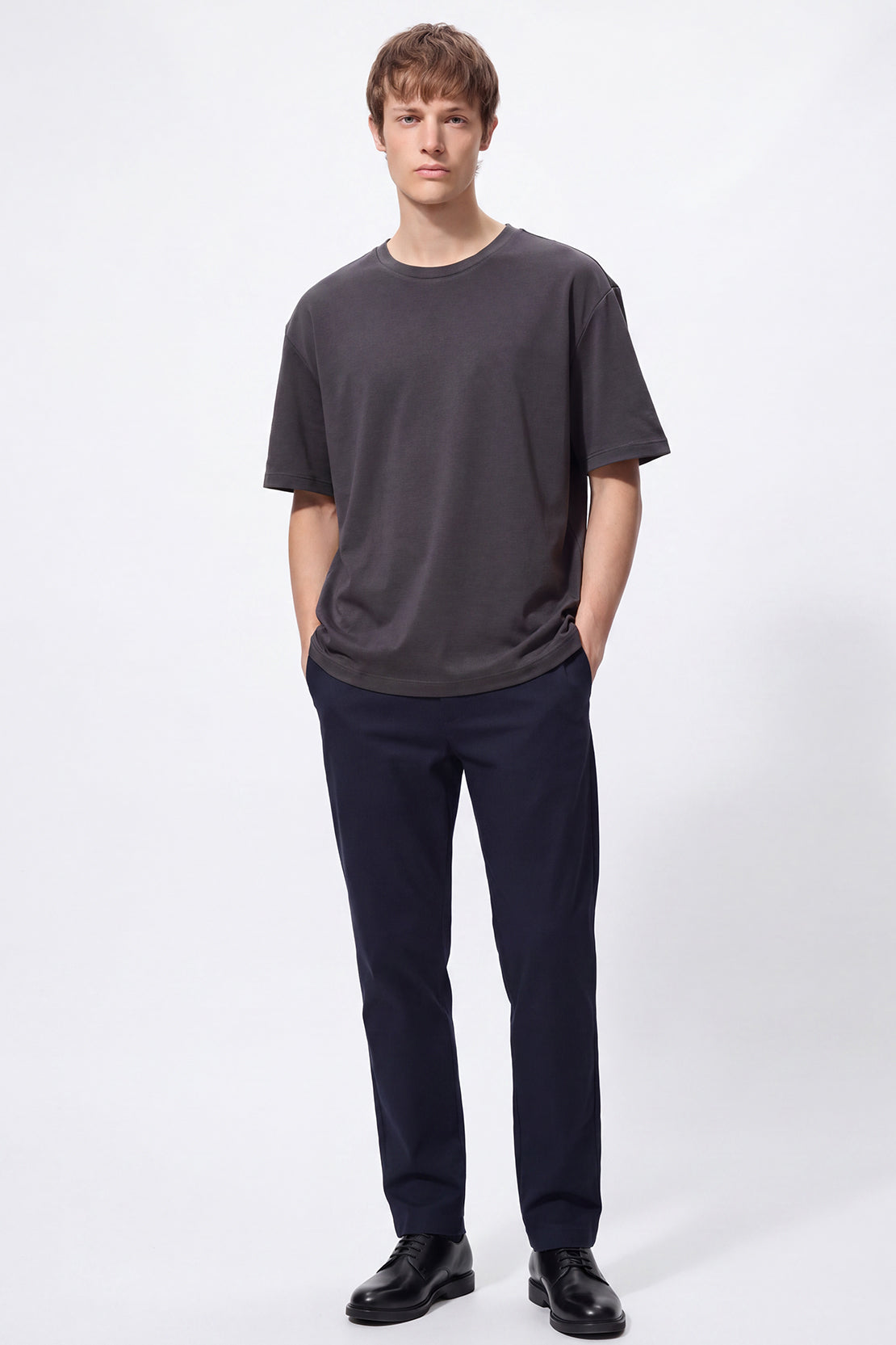 KOKO Cotton Drop Shoulder T-Shirt – Charcoal