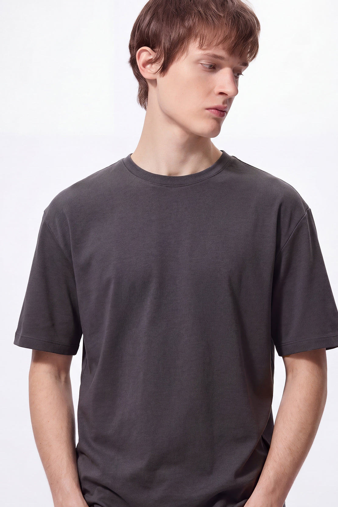 KOKO Cotton Drop Shoulder T-Shirt – Charcoal