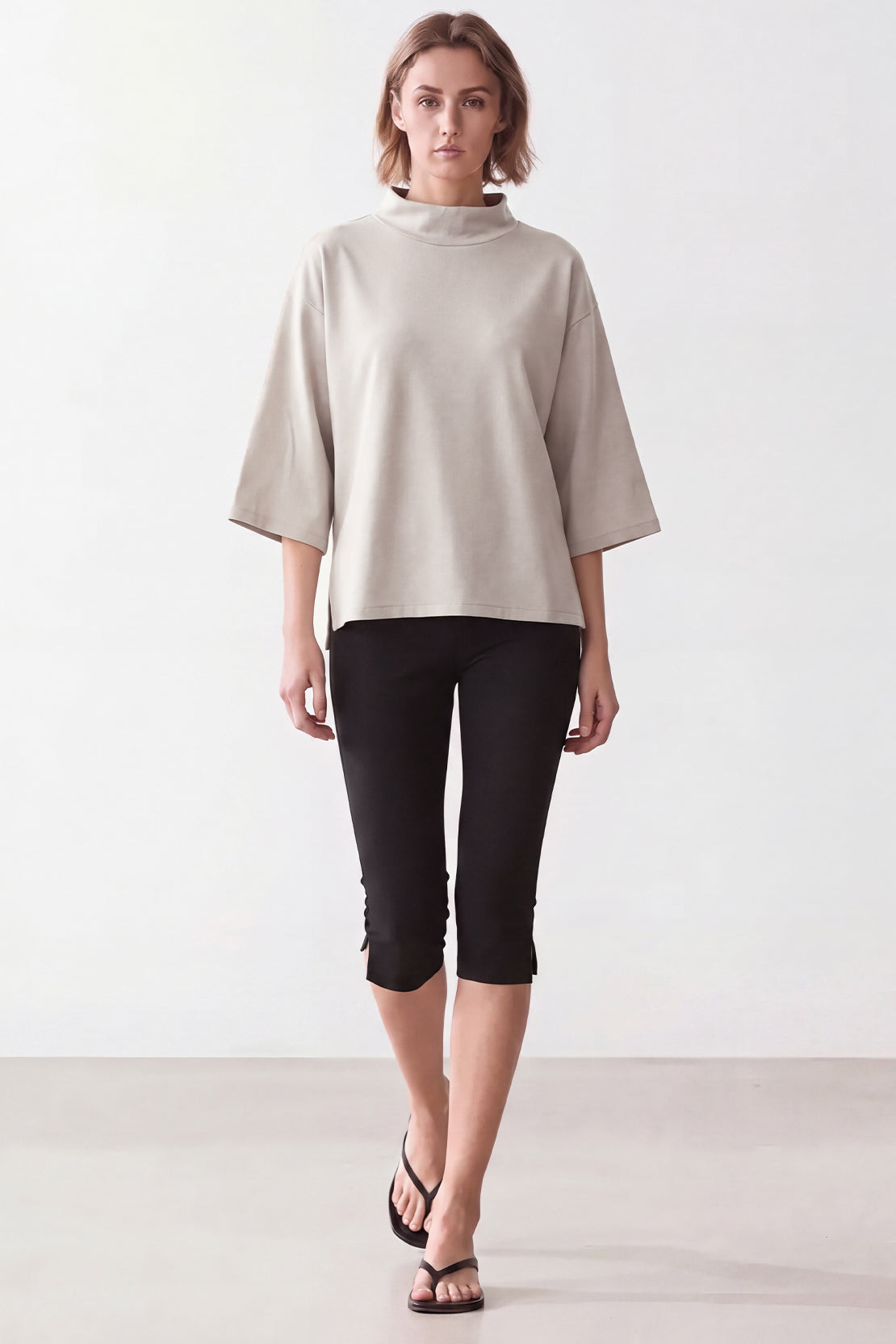 KOKO Modal Blend Turtle Neck Shirt – Silver