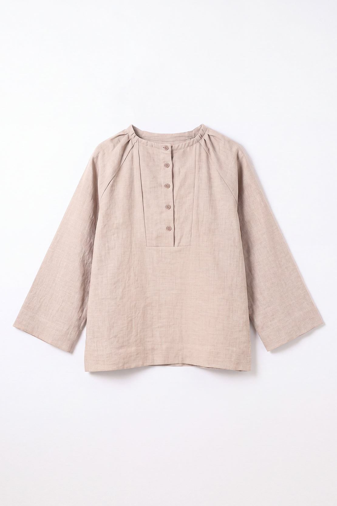 KOKO Pure Linen Half Placket Shirt
