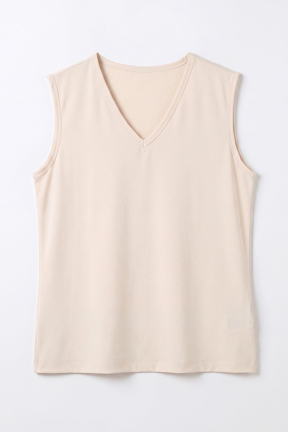 KOKO Airism V-Neck Tank Top – Beige