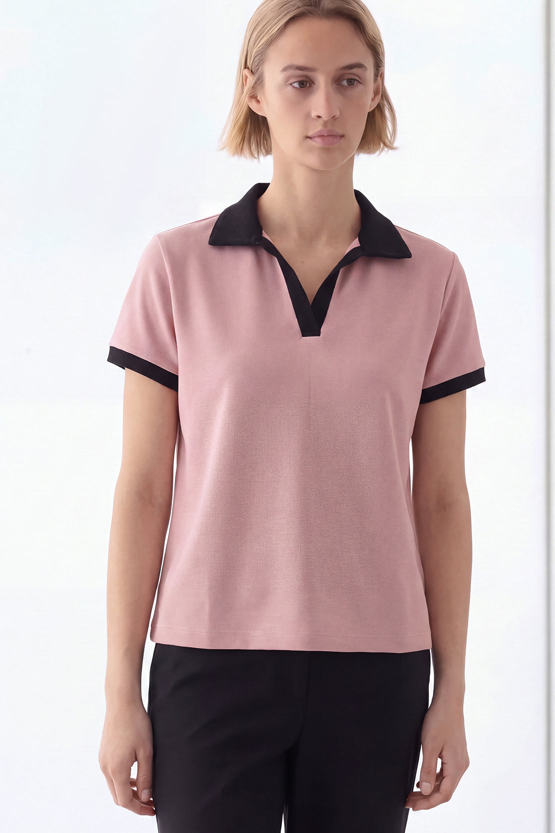 KOKO Eco Pulp Collared T-Shirt – Pink