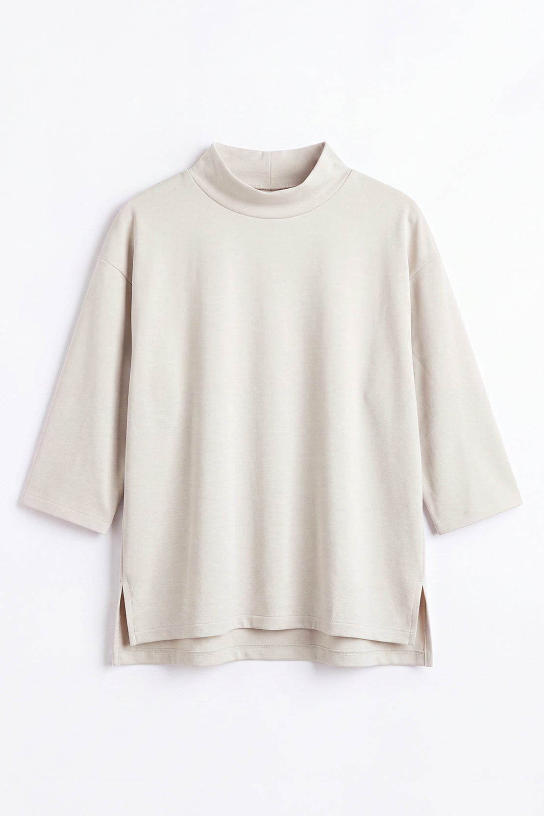KOKO Eco Pulp Turtle Neck Shirt – White