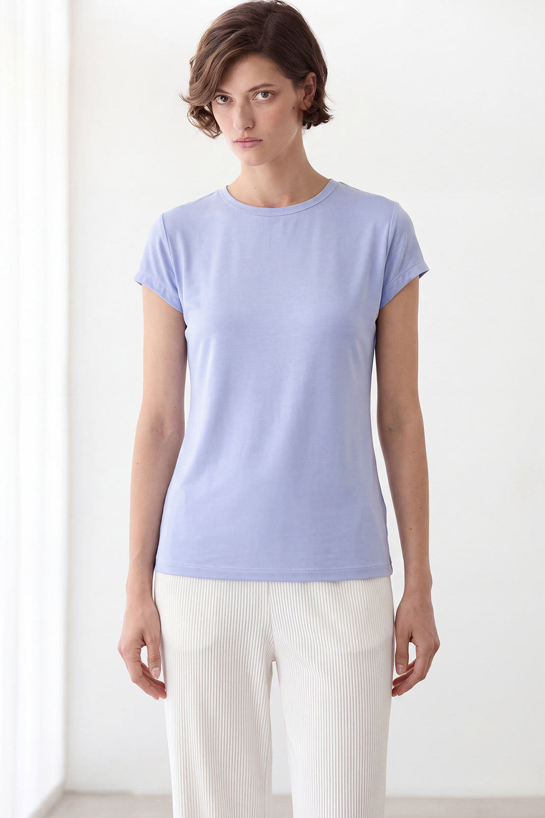 KOKO Bamboo Fibre Cap Sleeve T-Shirt – Soft Blue