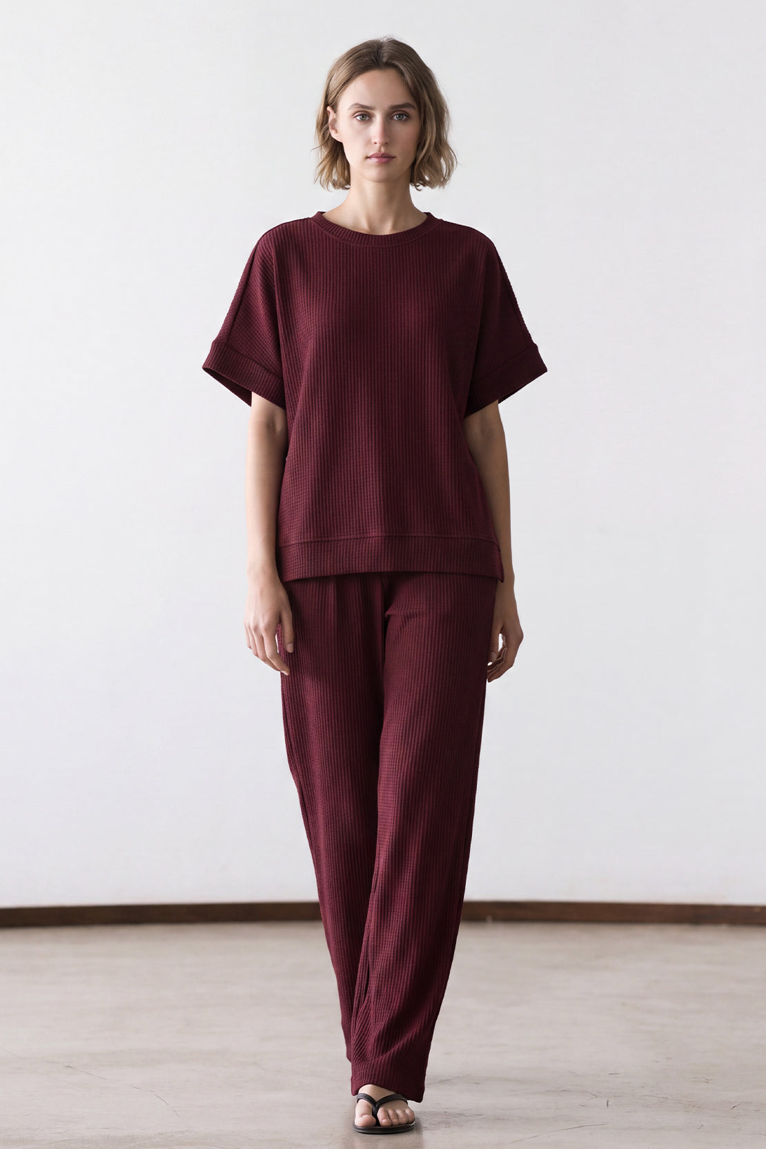 KOKO Structured Knit Relaxed Top
