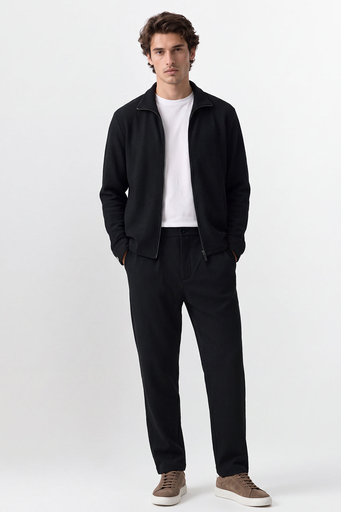 KOKO Structured Knit Straight Fit Pants