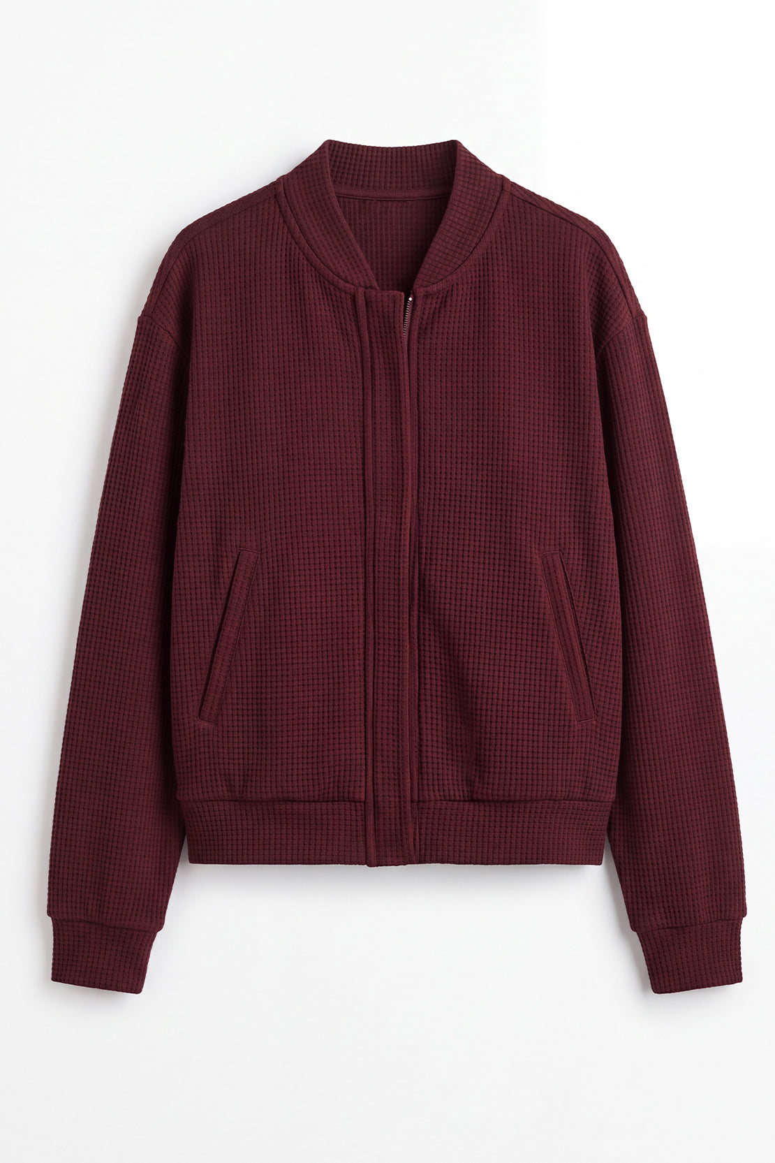 KOKO Structured Knit Zip-Up Jacket