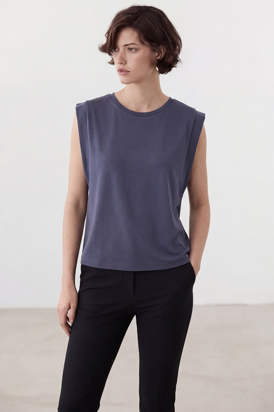 KOKO Scuba Relaxed Top – Navy