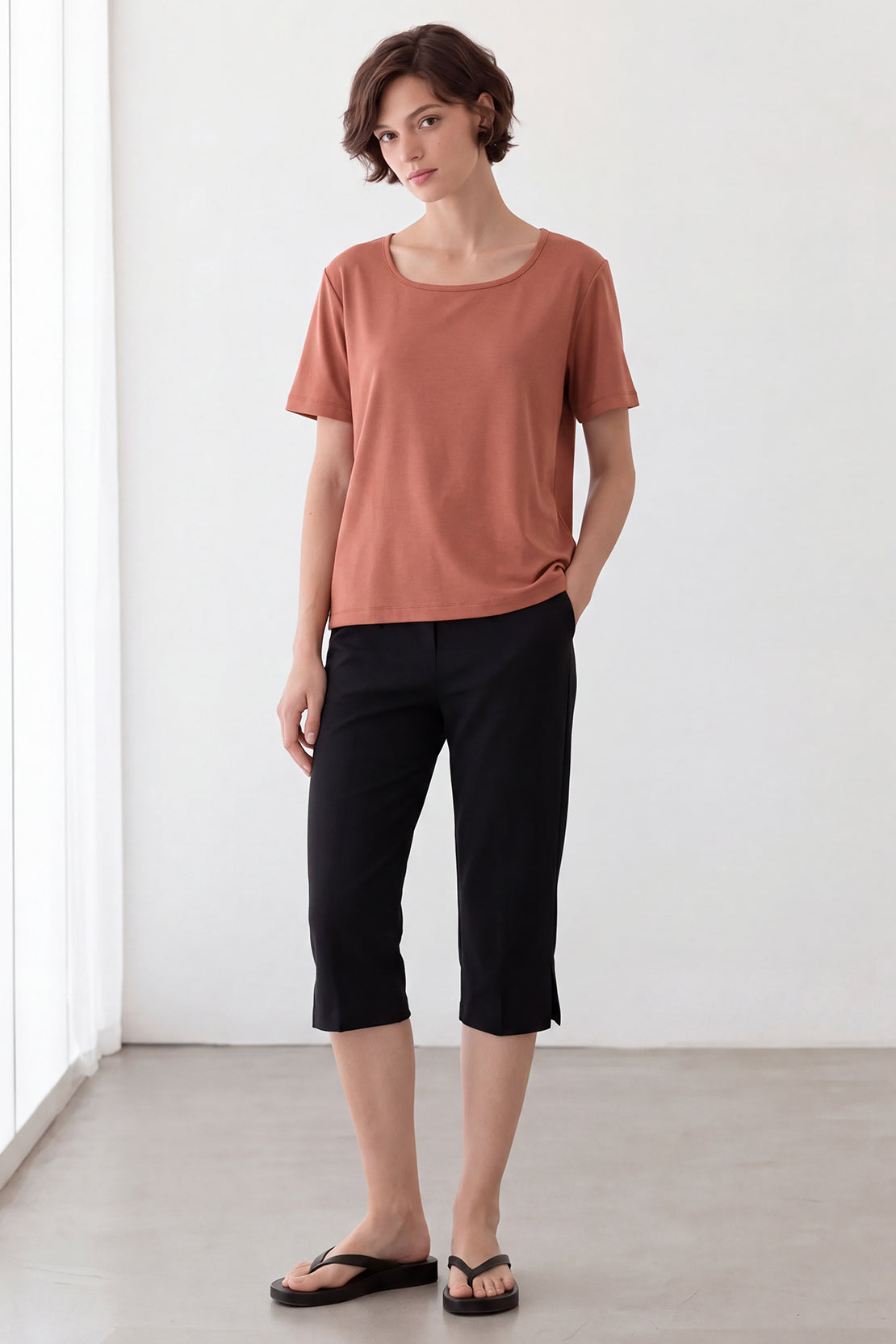 KOKO Cotton Square Neck T-Shirt