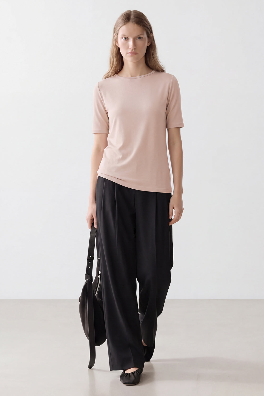 KOKO Wool Mock Neck T-Shirt