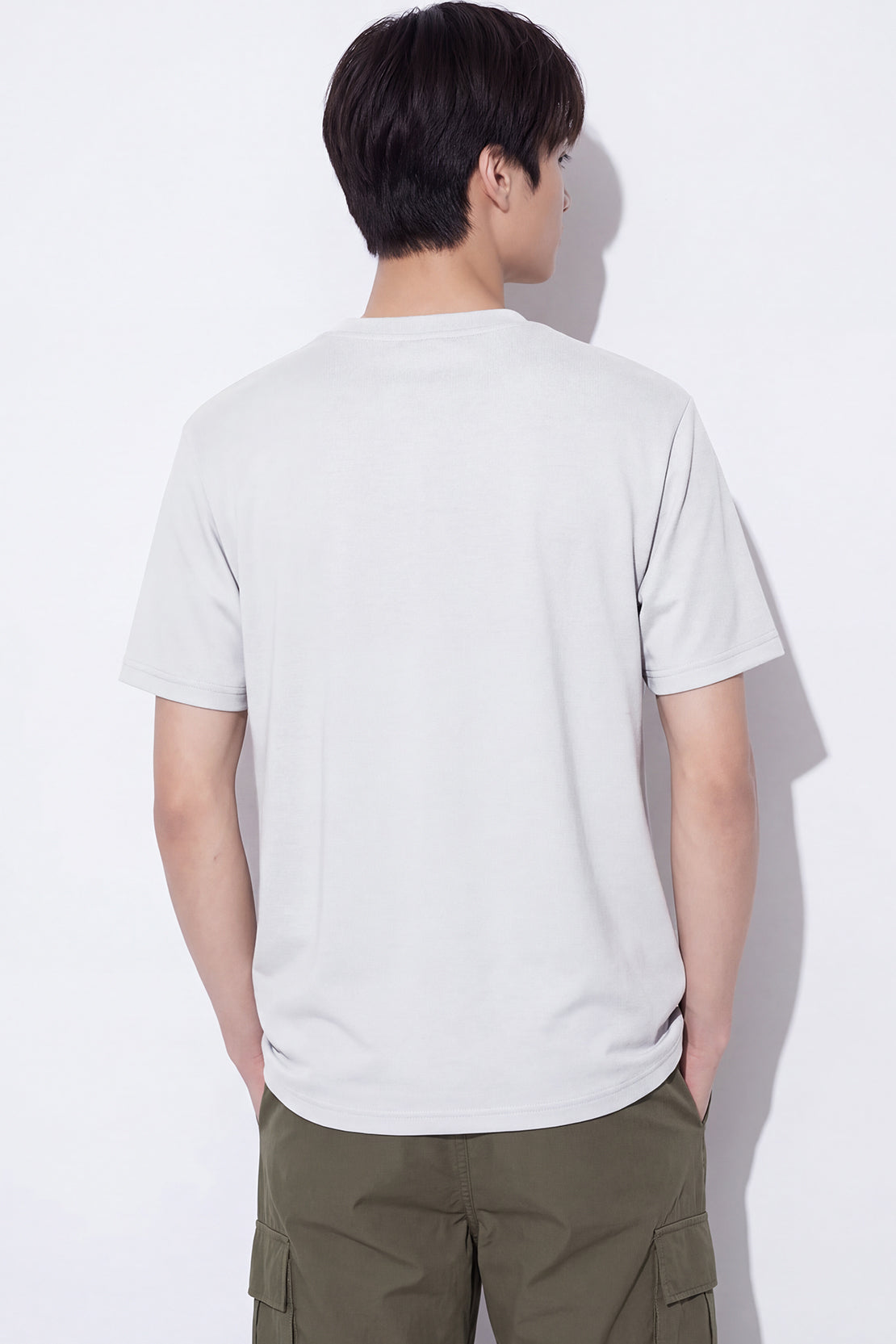 KOKO Modal Blend Drop Shoulder T-Shirt – Silver