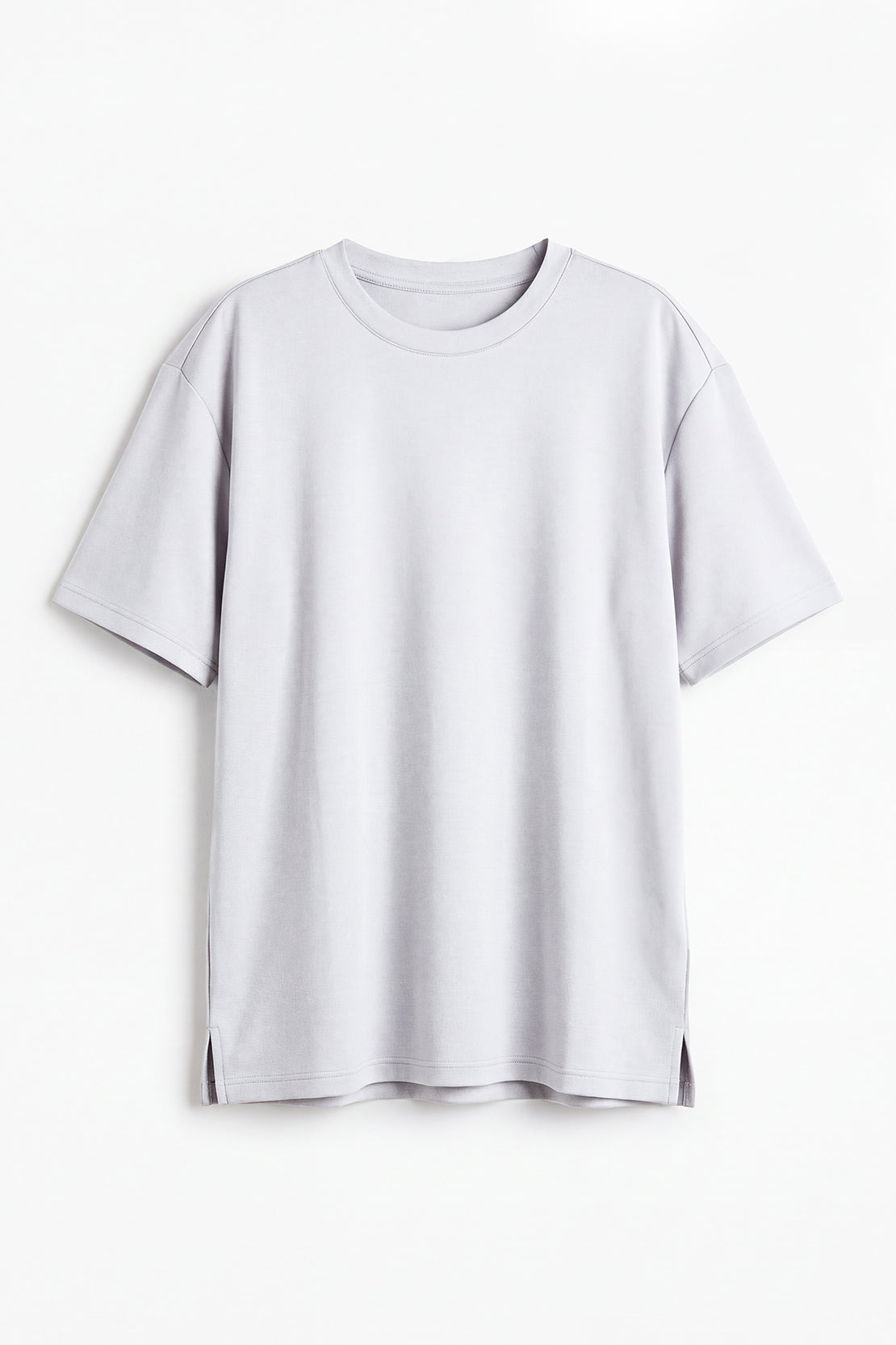 KOKO Modal Blend Drop Shoulder T-Shirt – Silver