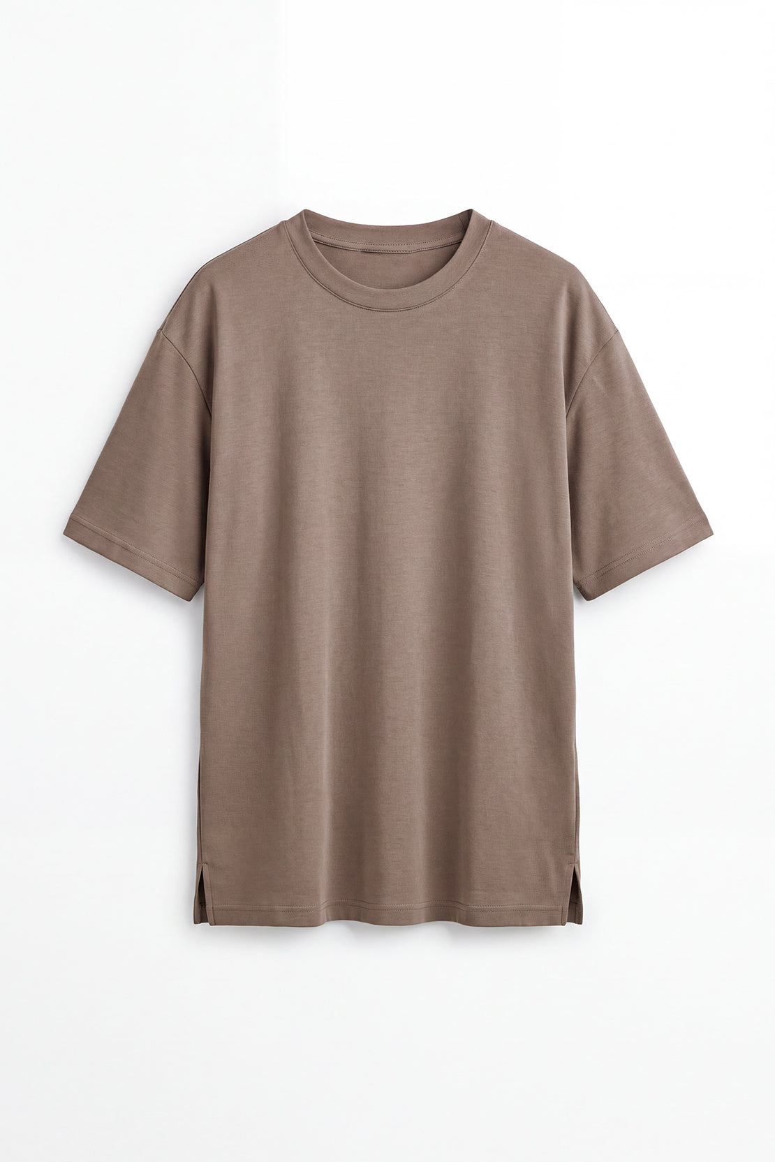 KOKO Modal Blend Drop Shoulder T-Shirt – Navy, Silver & Clay