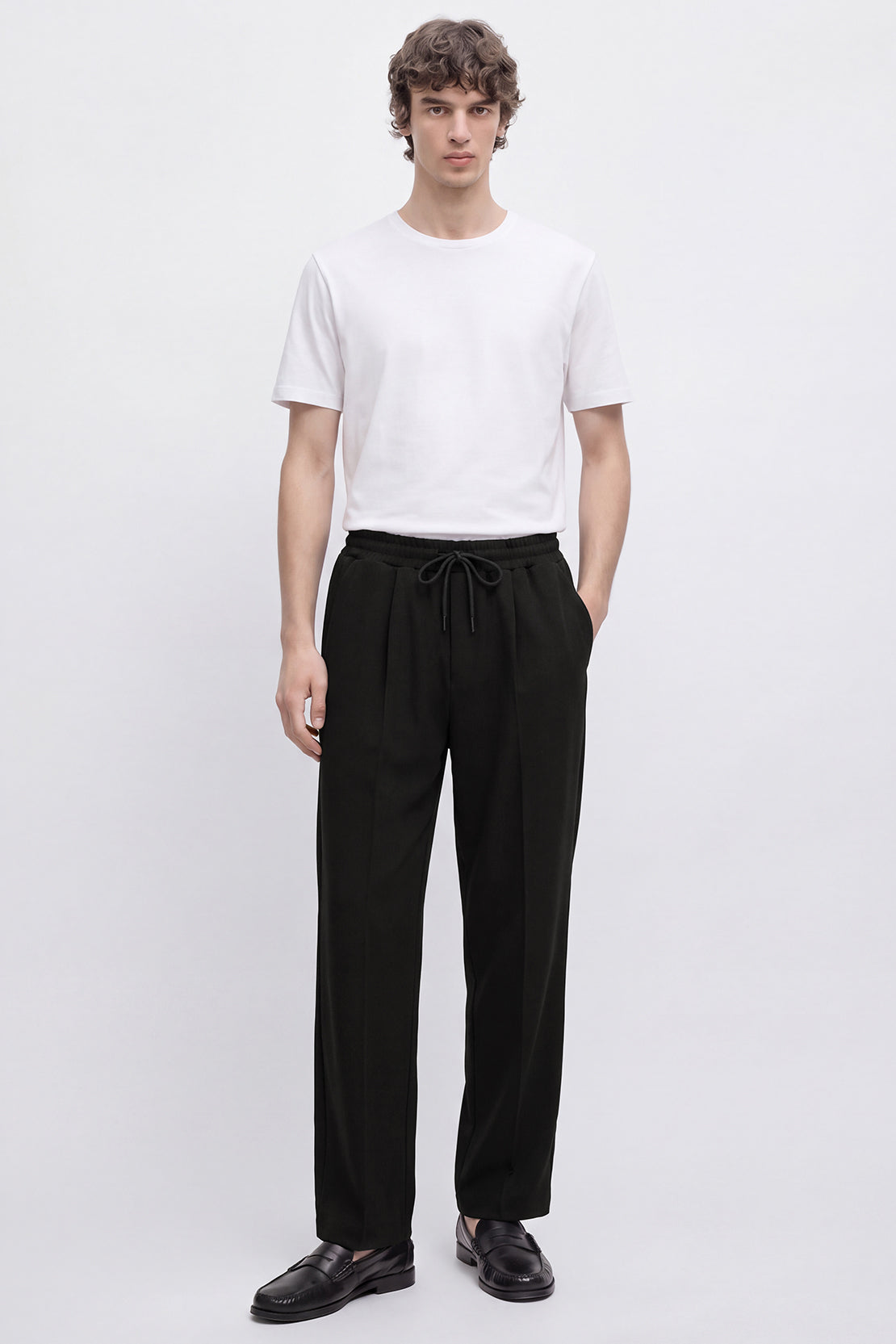 KOKO Modal Blend Straight Fit Pants – Black & Navy