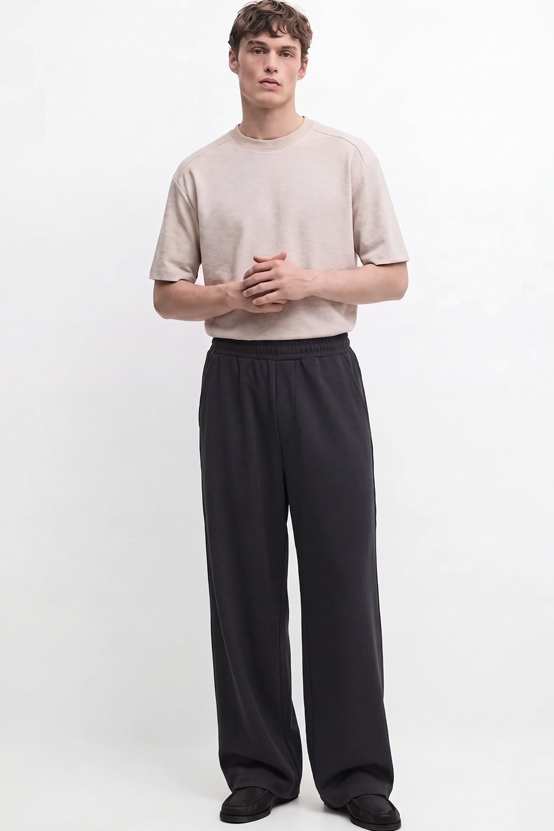 KOKO Modal Blend Wide Leg Pants – Black