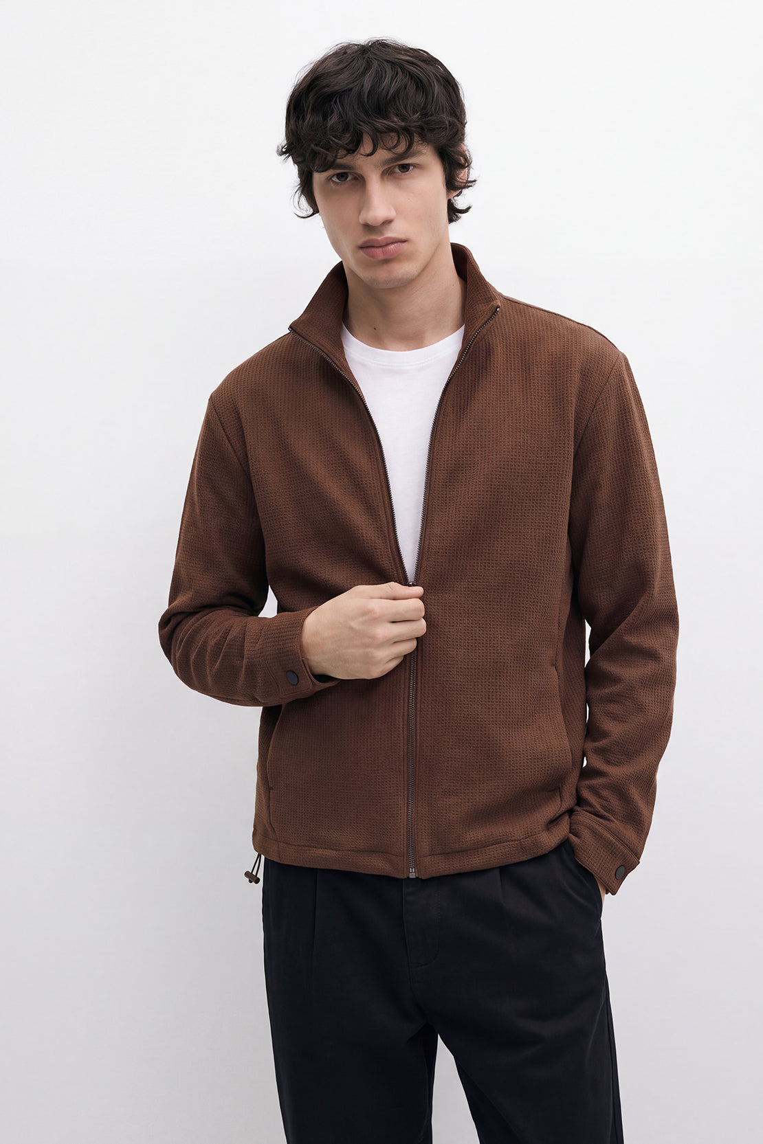 KOKO Waffle Zip-Up Jacket