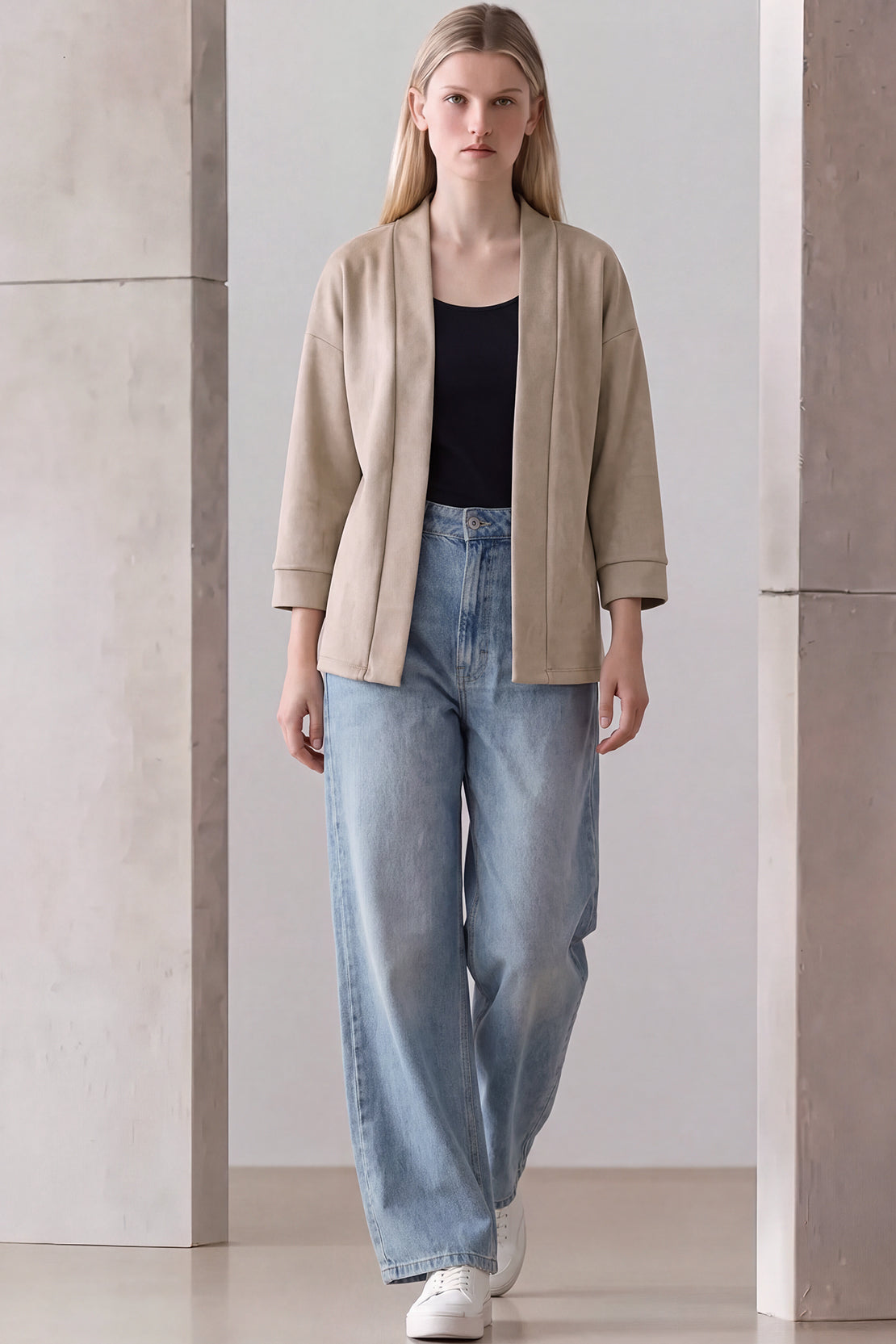 KOKO Suede Open Front Wrap