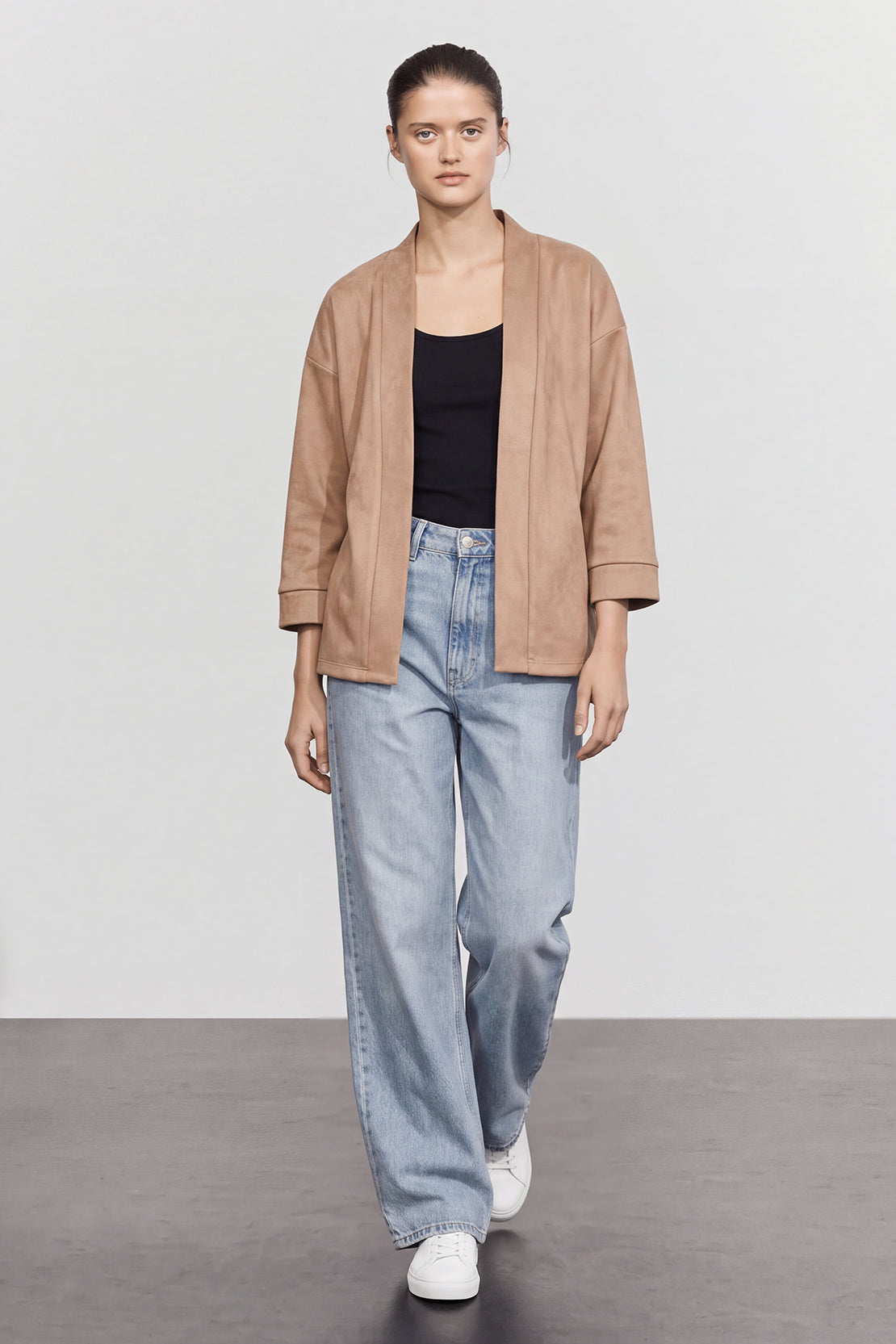 KOKO Suede Open Front Wrap
