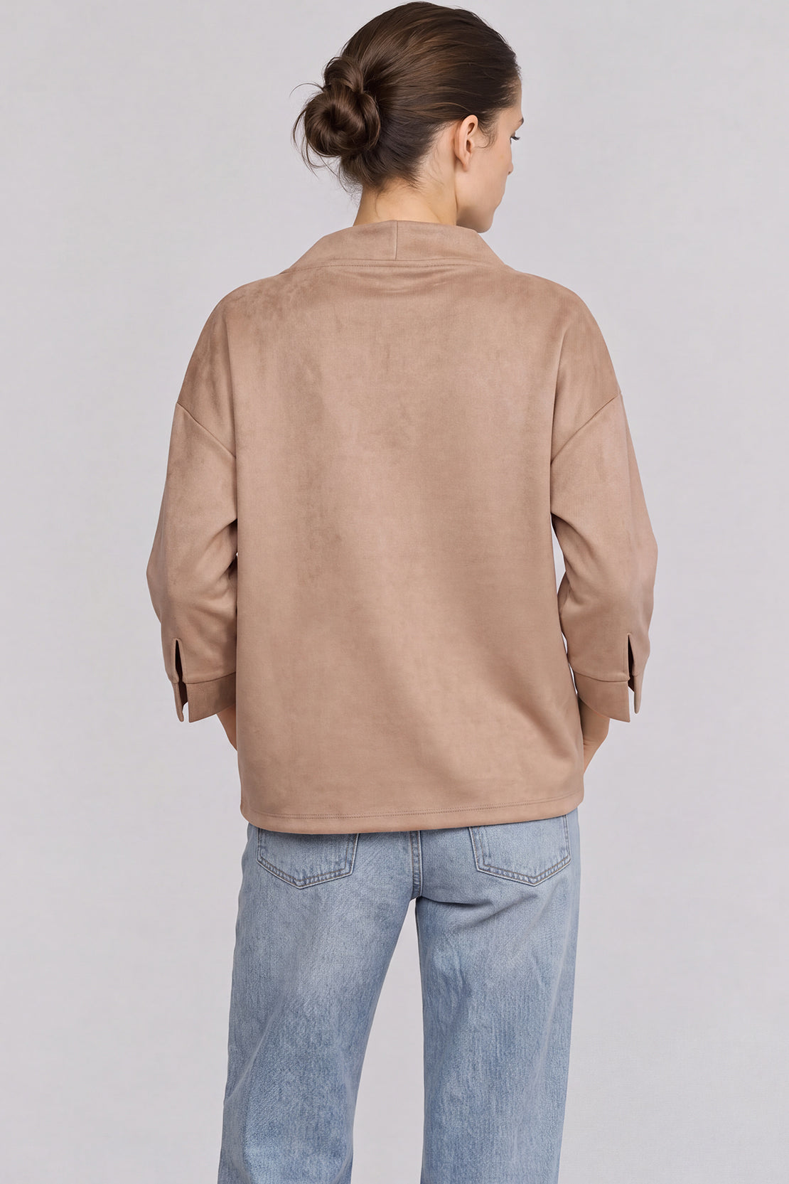 KOKO Suede Open Front Wrap